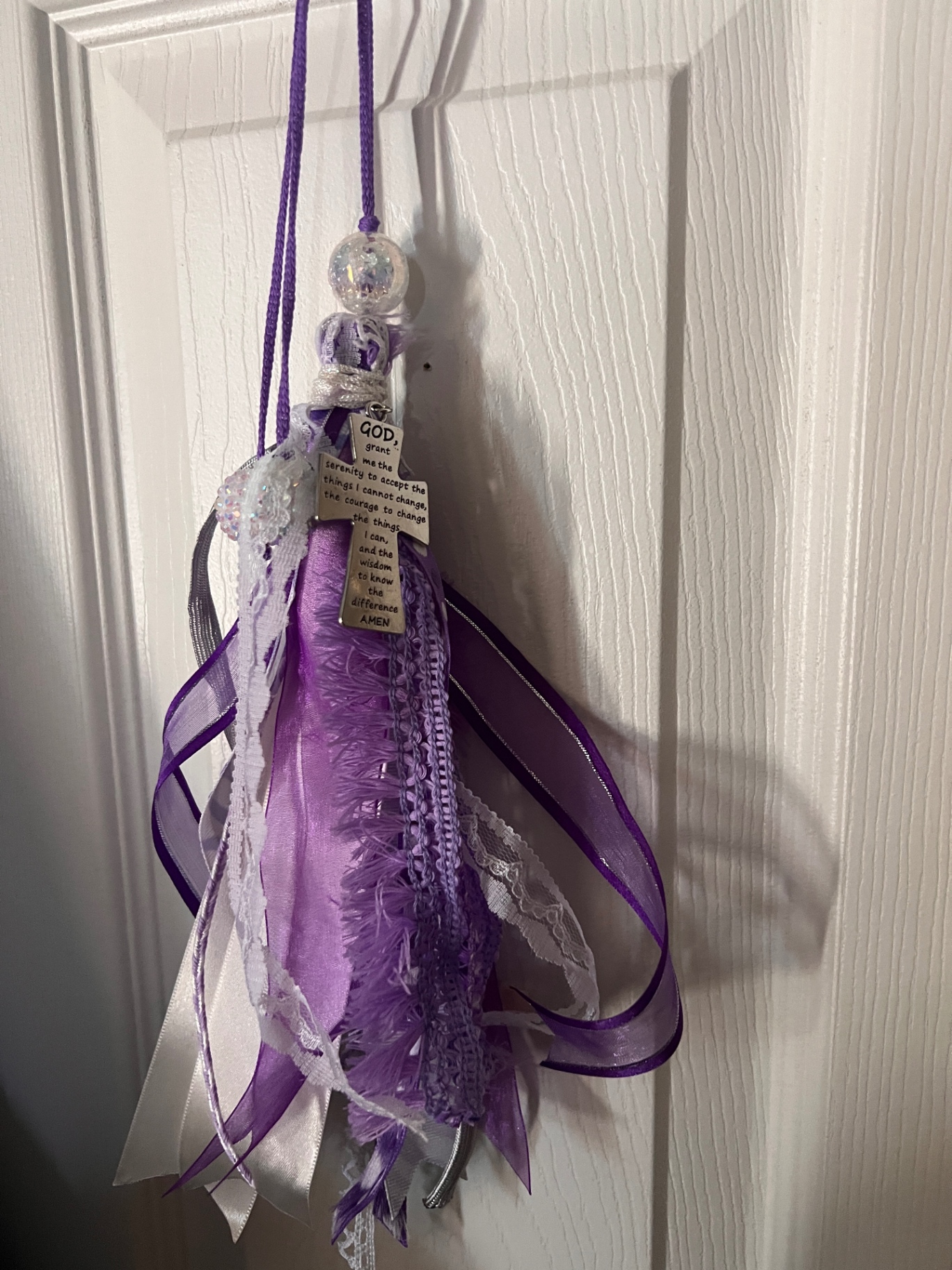 Serenity Prayer Tassel — Purple