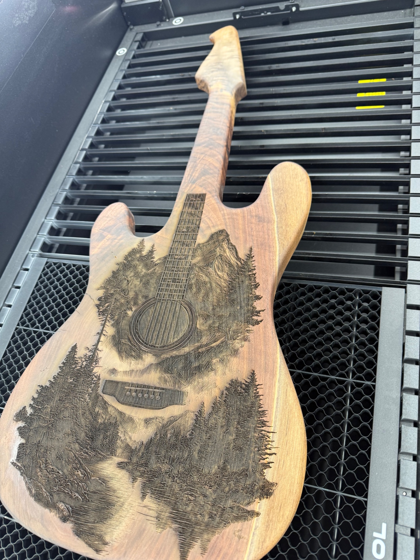 Engraved Guitar Art