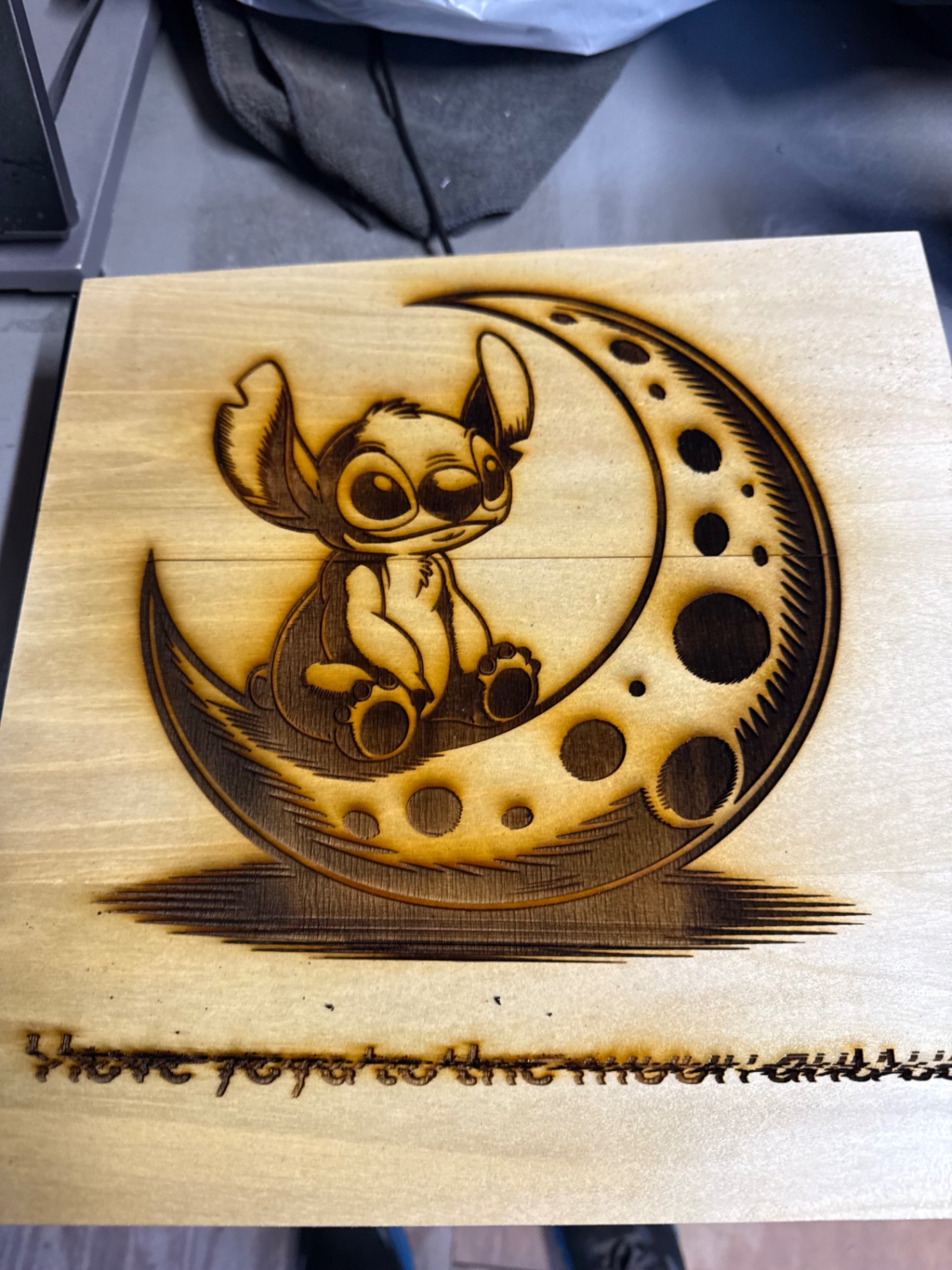 Storybook Moon Engraving