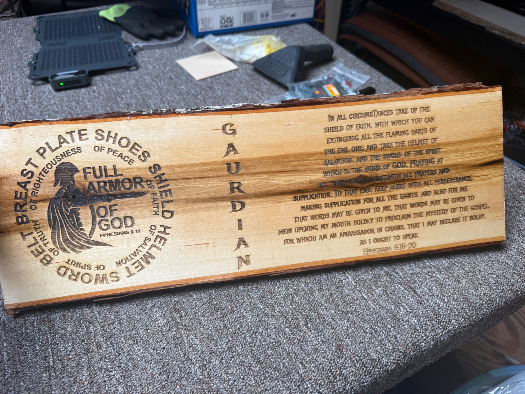 Armor of God Plaque