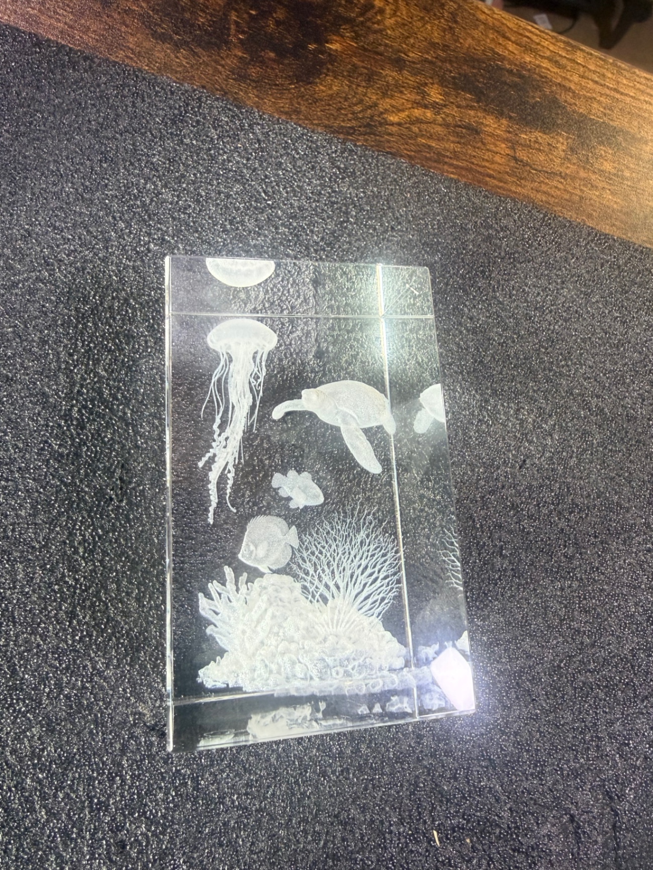 Ocean Scene Glass Block